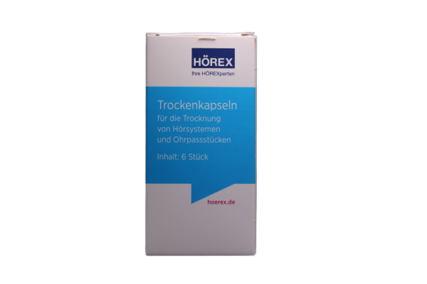 Trockenkapseln für Hörsysteme von Hörex