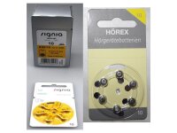 Signia 10er Hörgeräte Batterien 60...