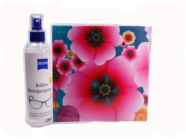 Mikrofasertuch "Blumen Pink/Türkis"  Größe 18,5*18,5 cm von La Kelnet
