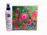 Mikrofasertuch "Blumen Pink/Grün"
