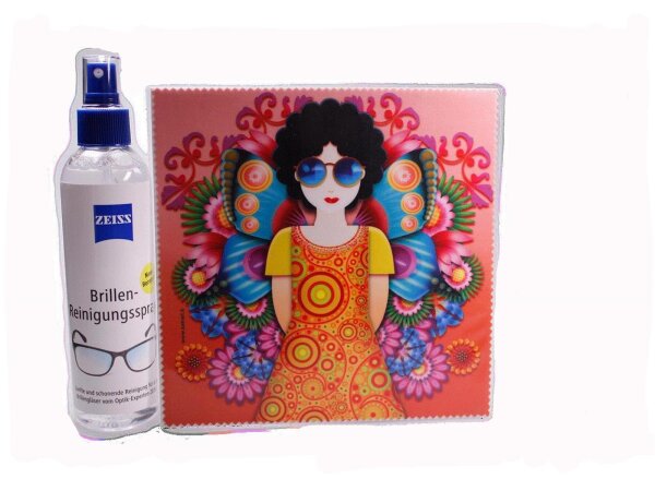 Mikrofasertuch "Schmetterling Pfirsich"