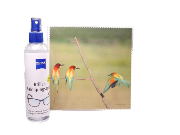 Mikrofasertuch "Bunte Spatzen aufm Ast" Größe 18,5*18,5 cm von La Kelnet