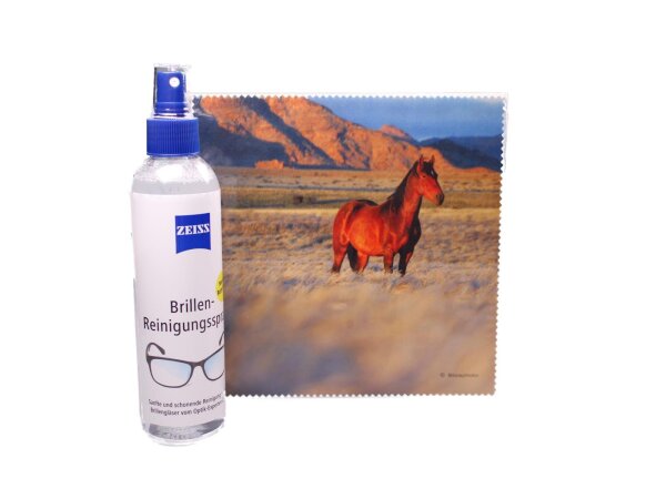 Mikrofasertuch "Pferd in der Steppe" Größe 18,5*18,5 cm von La Kelnet