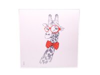 Mikrofasertuch "Giraffe mit Oranger Brille"...