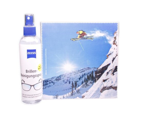 Mikrofasertuch "Skifahrer"  Größe 18,5*18,5 cm von La Kelnet