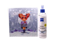 Mikrofasertuch "Rote Sonnenbrille"  Größe 18,5*18,5 cm von La Kelnet