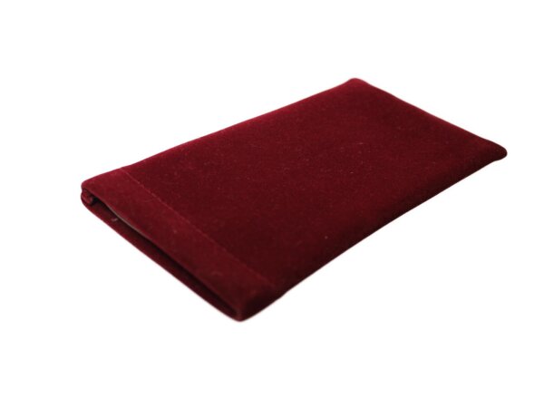 Softcase Etuibeutel in Bordeaux Rot Samt