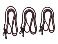 Braune Brillenkordel - 3er Pack