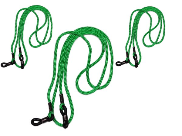 Grün Brillenkordel - 3er Pack