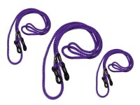 Lila Brillenkordel - 3er Pack