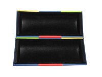 Brillenetui Logic Gross Bicolor Blau/Rot/Gelb/Grün