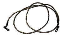 Brillenband echt Leder geflochten (Beige/ Schwarz)