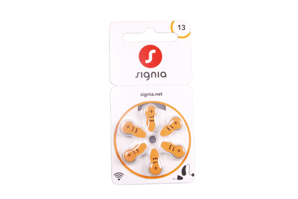 Signia Hörgeräte Batterien 13er - 6 Batterien
