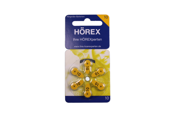 Hörex Classic Batterien 10er - 6 Batterien