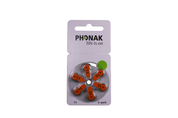 Phonak Hörgeräte Batterien 13er - 6 Batterien