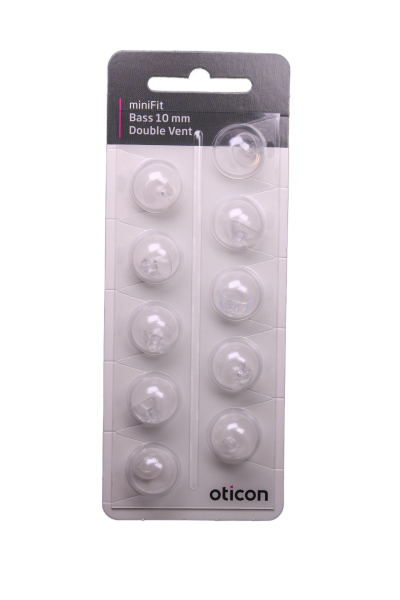 Bernafon/Oticon MiniFit Double Vent Bass 10mm Schirmchen