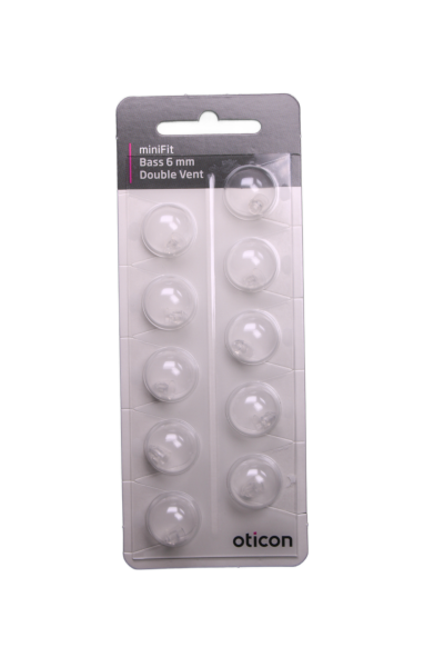 Bernafon/Oticon MiniFit Double Vent Bass 6mm Schirmchen