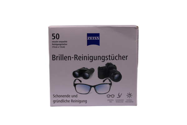 Feuchte Reinigungstücher 50 Stück von Zeiss