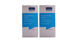 Hörgeräte Reinigungstücher von Hörex 60 Stück